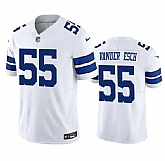 Men & Women & Youth Dallas Cowboys #55 Leighton Vander Esch White 2023 F.U.S.E. Vapor Limited Stitched Football Jersey,baseball caps,new era cap wholesale,wholesale hats